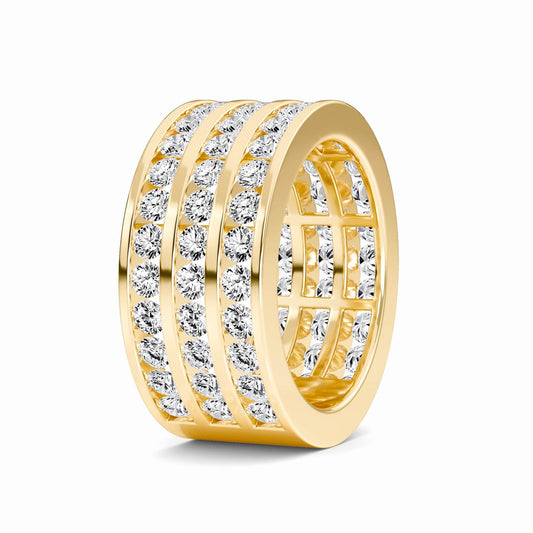 Triple Row Diamond Eternity Band - Sawyer