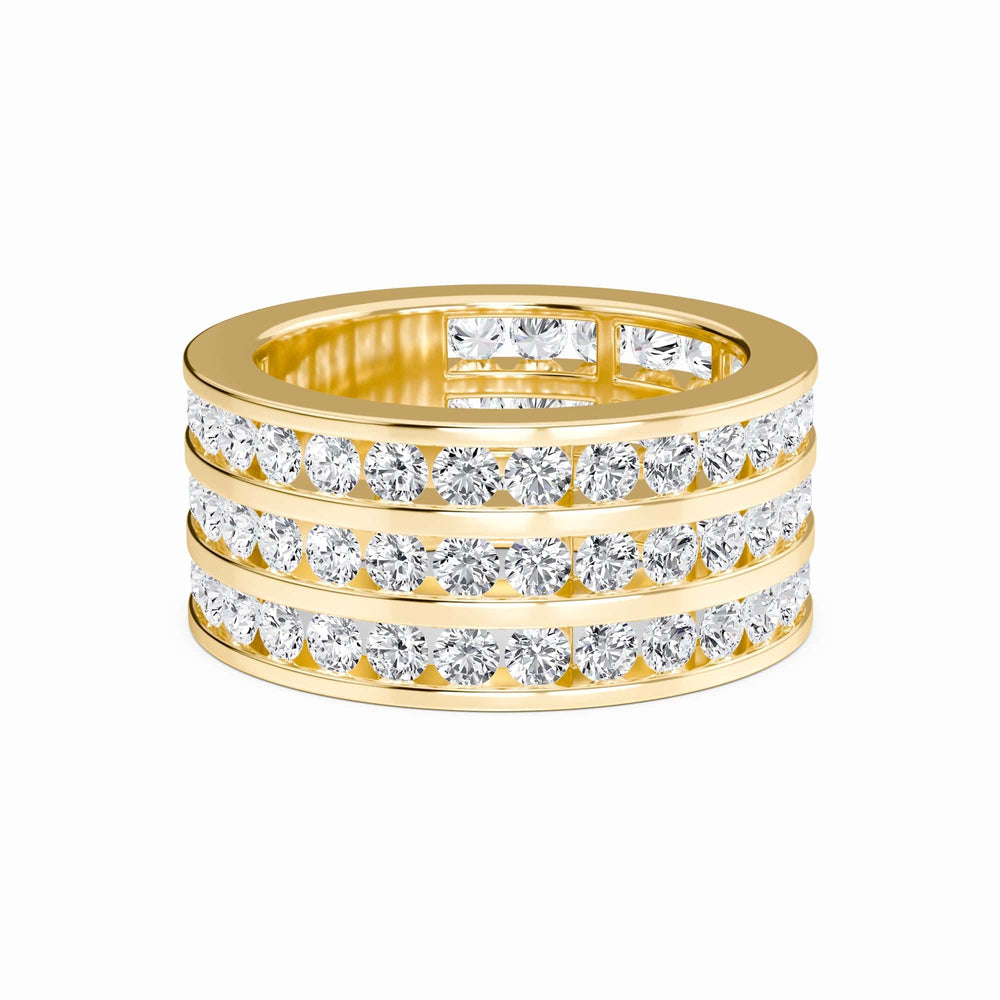 Triple Row Diamond Eternity Band - Sawyer