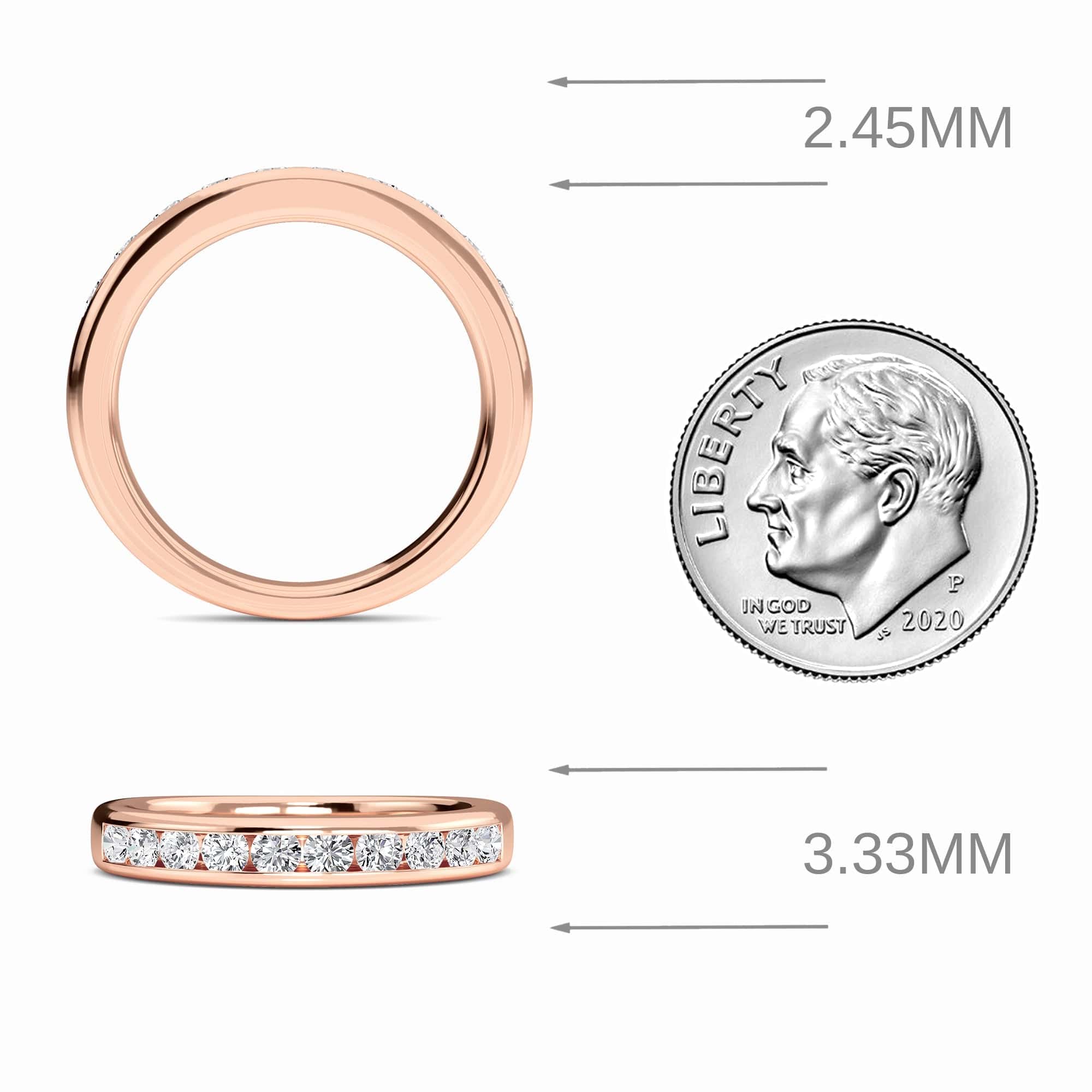 Classic Channel-Set Diamond Band - Ishita