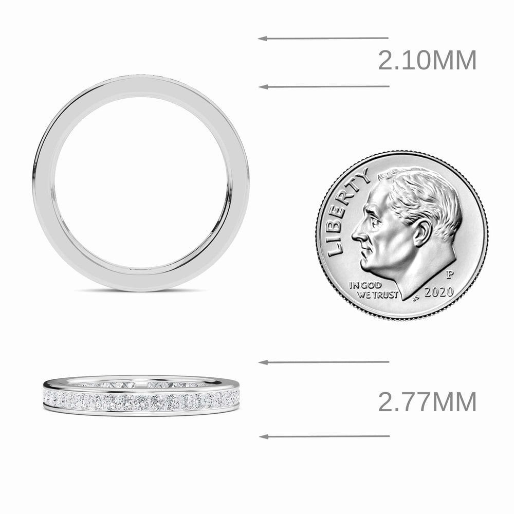 Channel-Set Diamond Eternity Band - Eloise