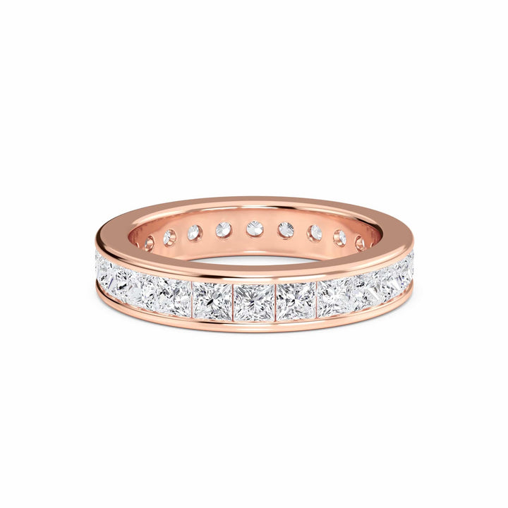 White Diamond Channel-Set Eternity Band - Advika