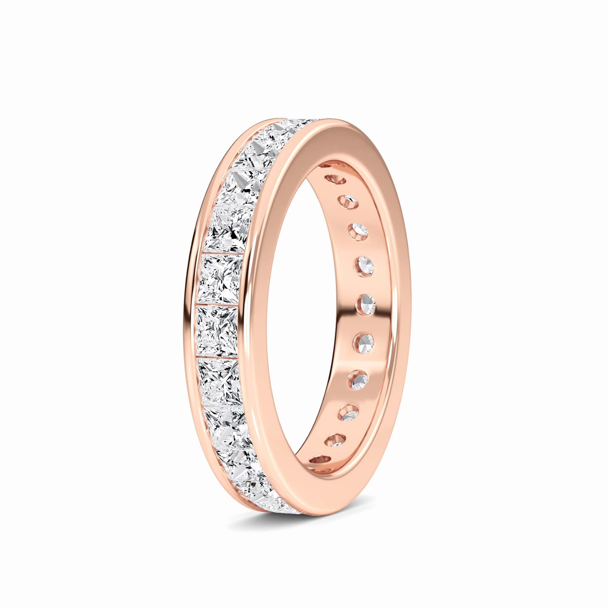 White Diamond Channel-Set Eternity Band - Advika