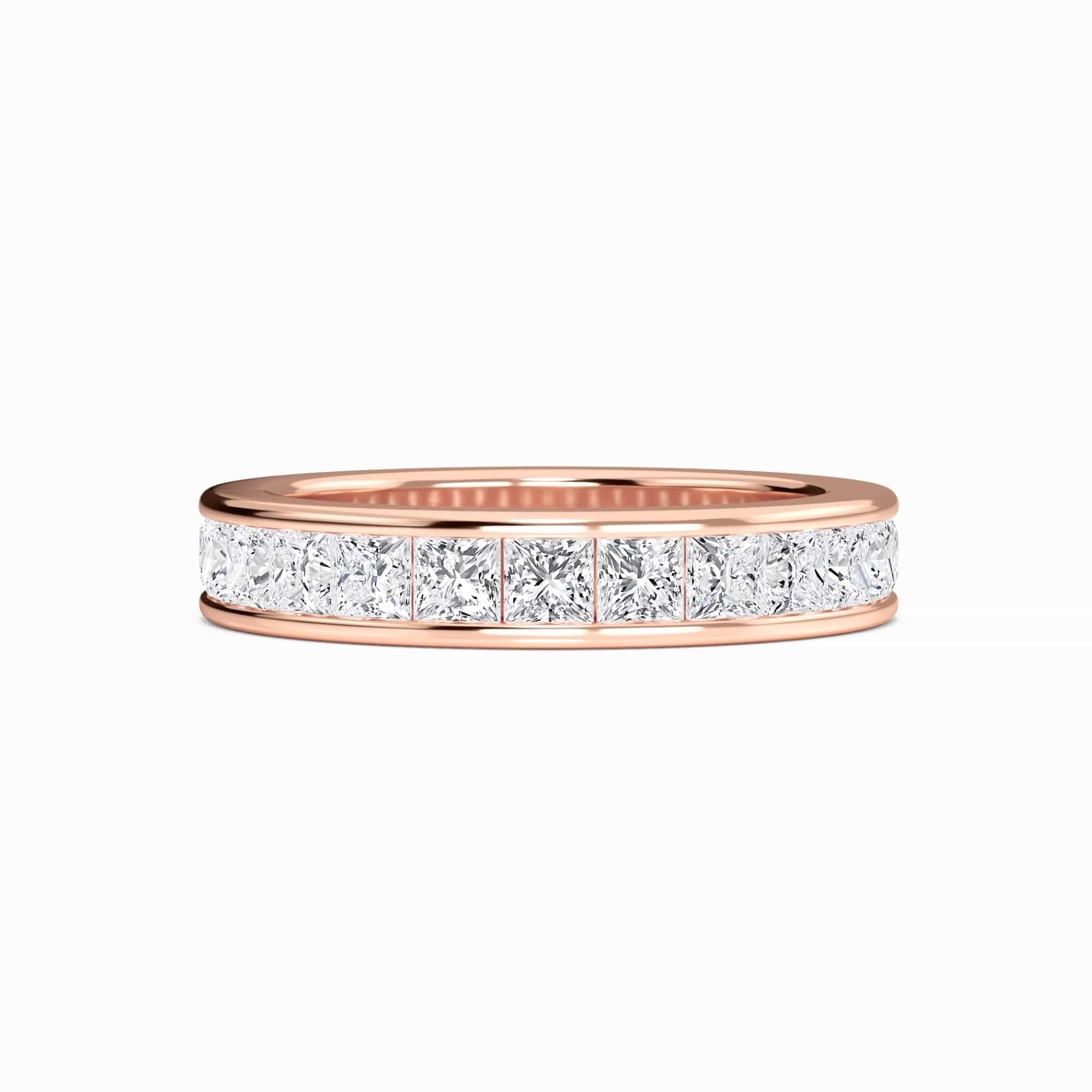 White Diamond Channel-Set Eternity Band - Advika
