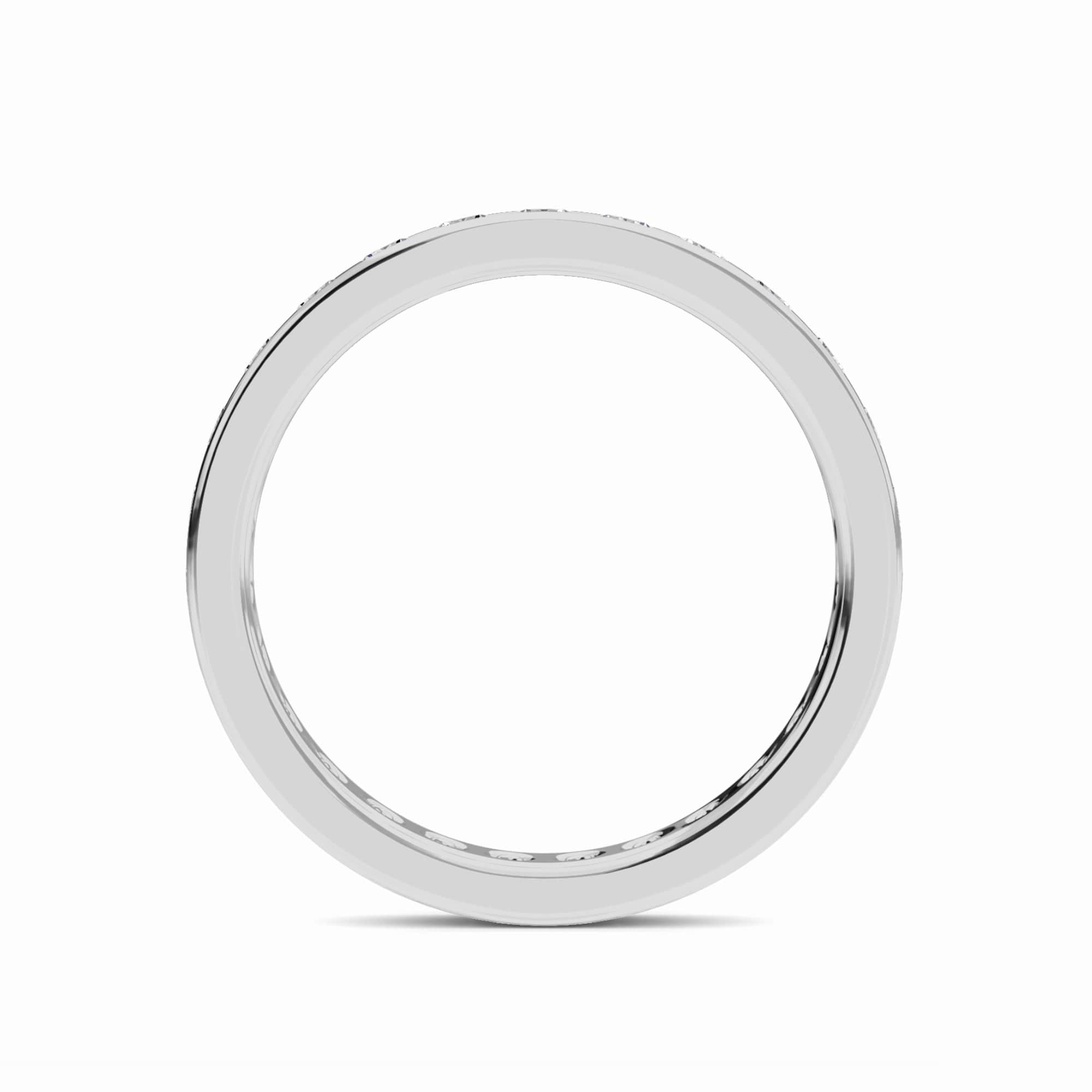 White Diamond Channel-Set Eternity Band - Piper