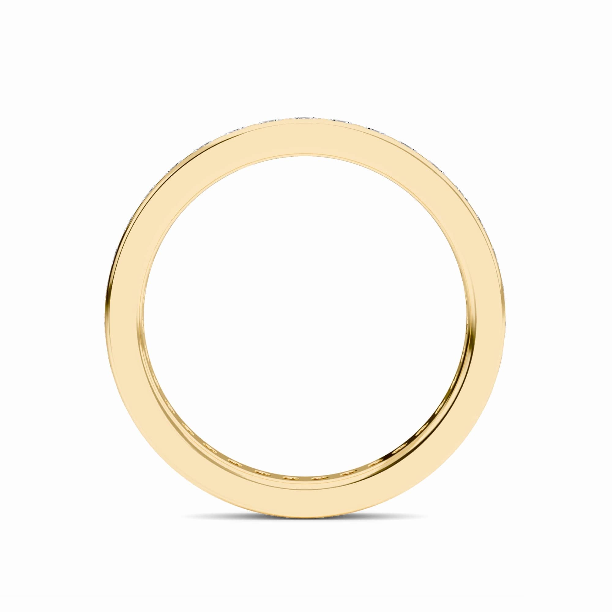 White Diamond Channel-Set Eternity Band - Serenity