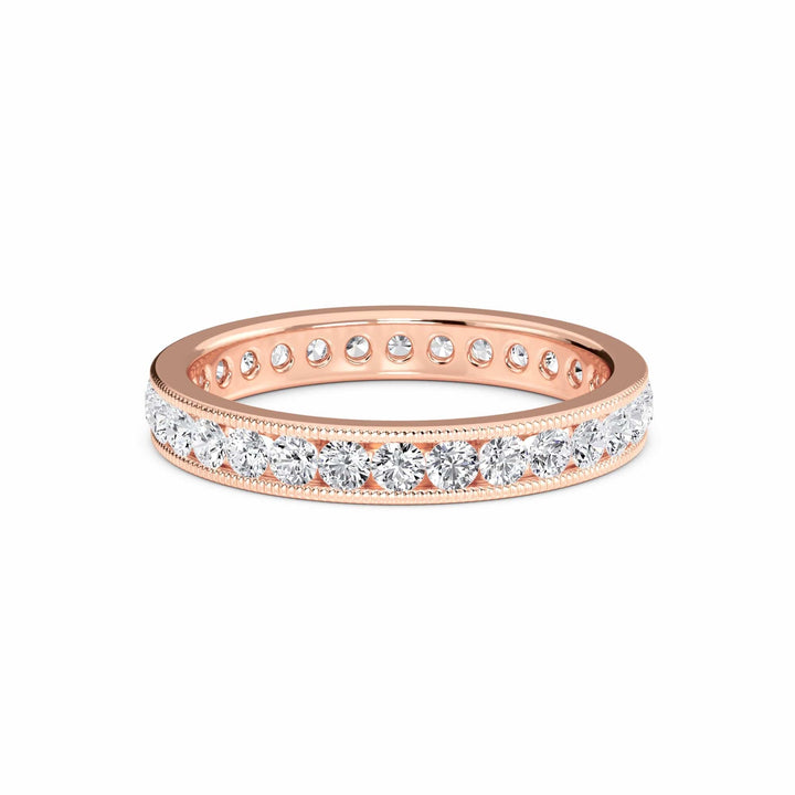 White Diamond Channel-Set Eternity Band - Norah