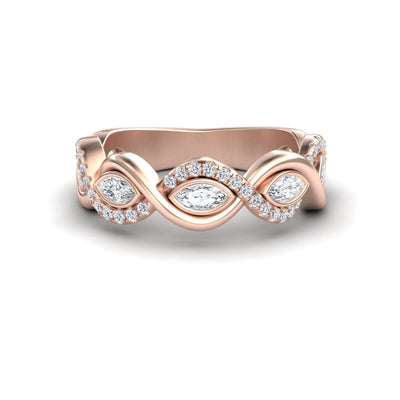 White Diamond Infinity Twist Band