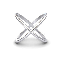 Minimalist Gold Criss Cross Ring - Tula