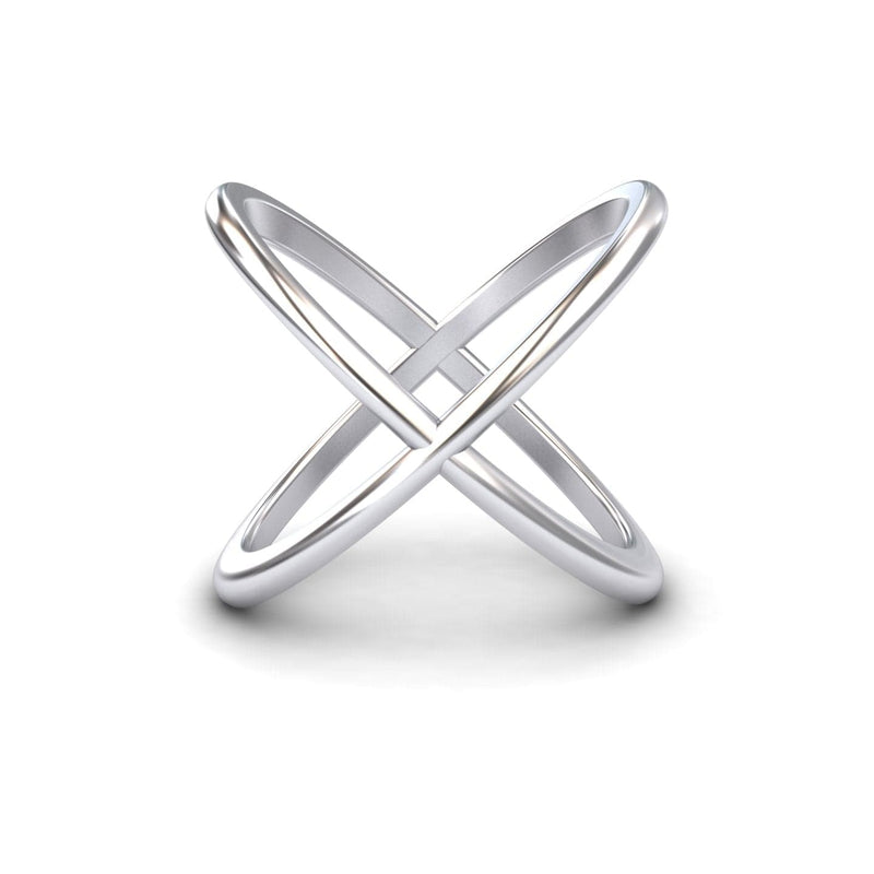 Minimalist Gold Criss Cross Ring - Tula