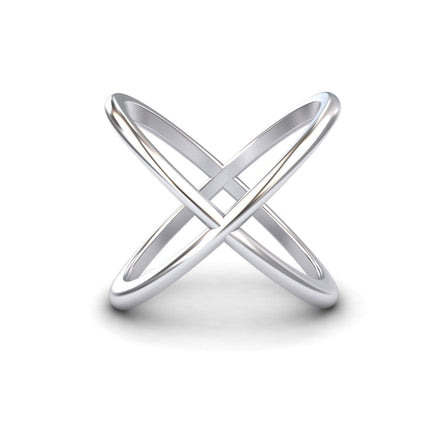 Minimalist Gold Criss Cross Ring - Tula