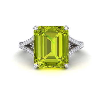 Peridot & Diamond Cocktails Ring - Ziya