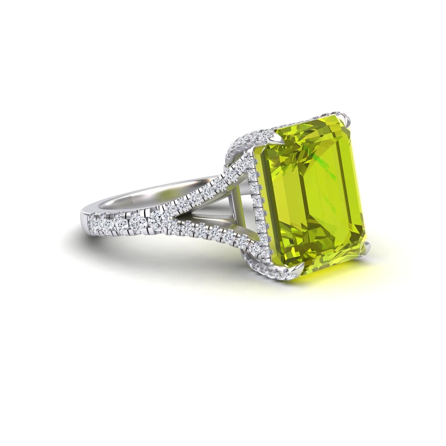 Peridot & Diamond Cocktails Ring - Ziya