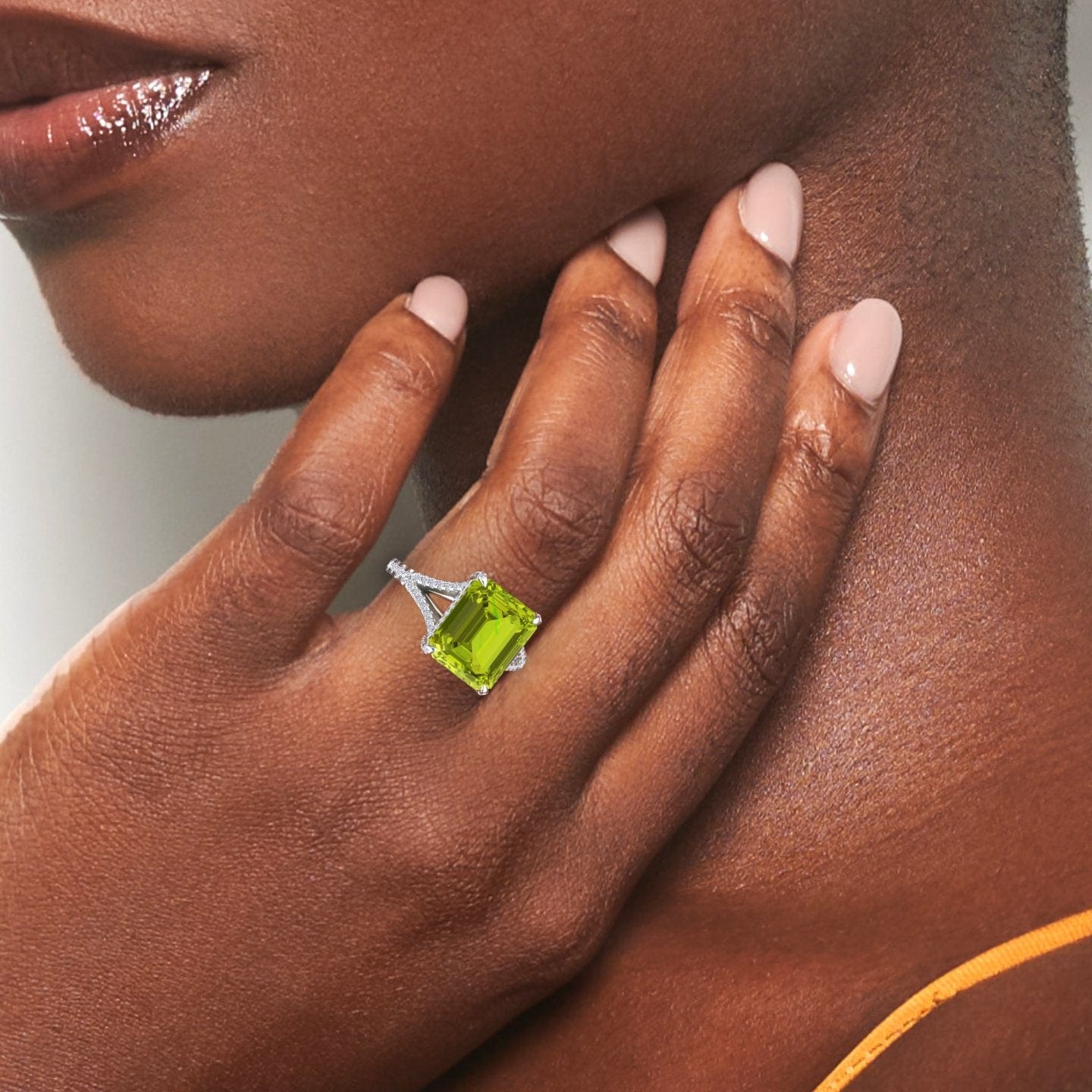 Peridot & Diamond Cocktails Ring - Ziya