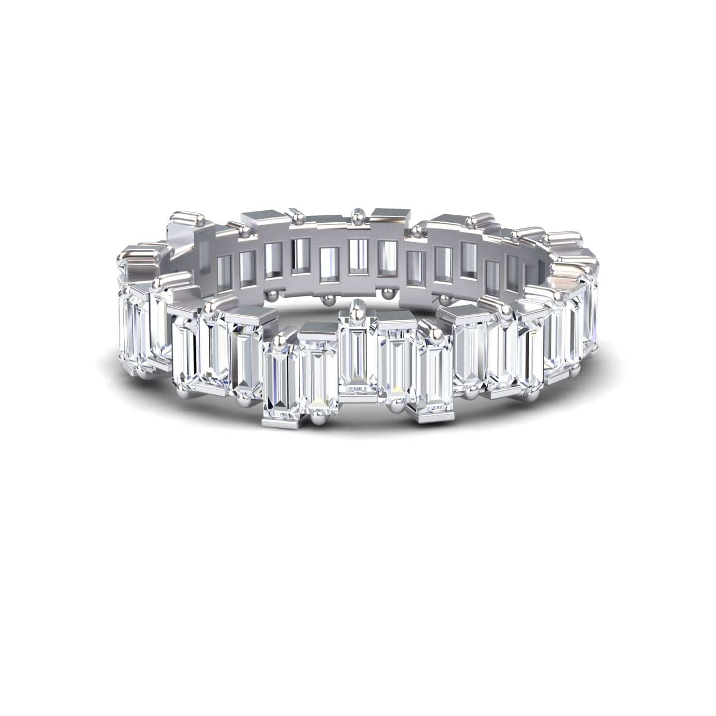 White Diamond Classic Eternity Band - Samantha