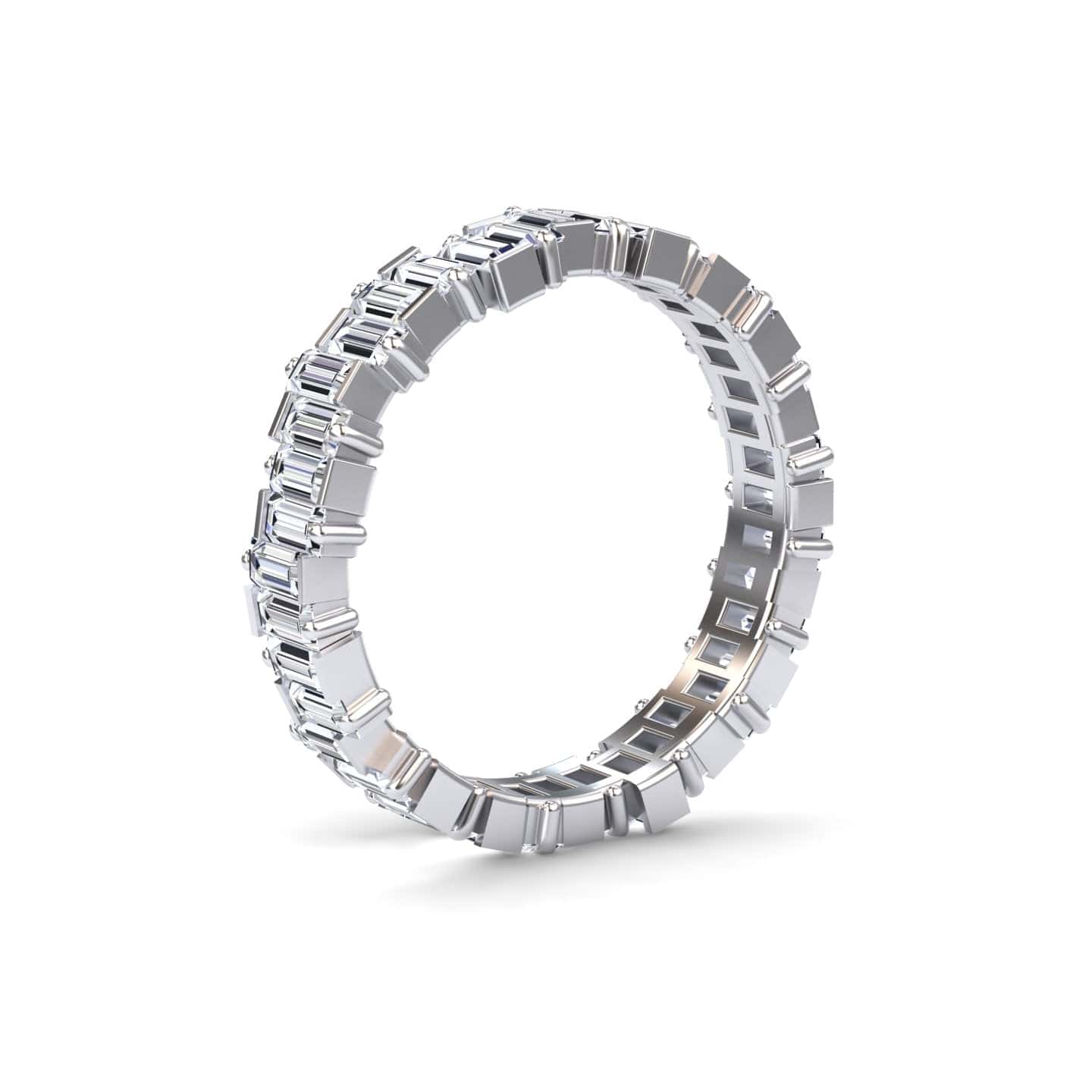 White Diamond Classic Eternity Band - Samantha