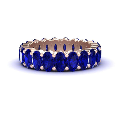 Blue Sapphire Full Eternity Band
