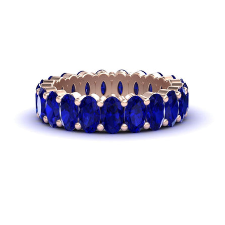 Blue Sapphire Full Eternity Band - Diana