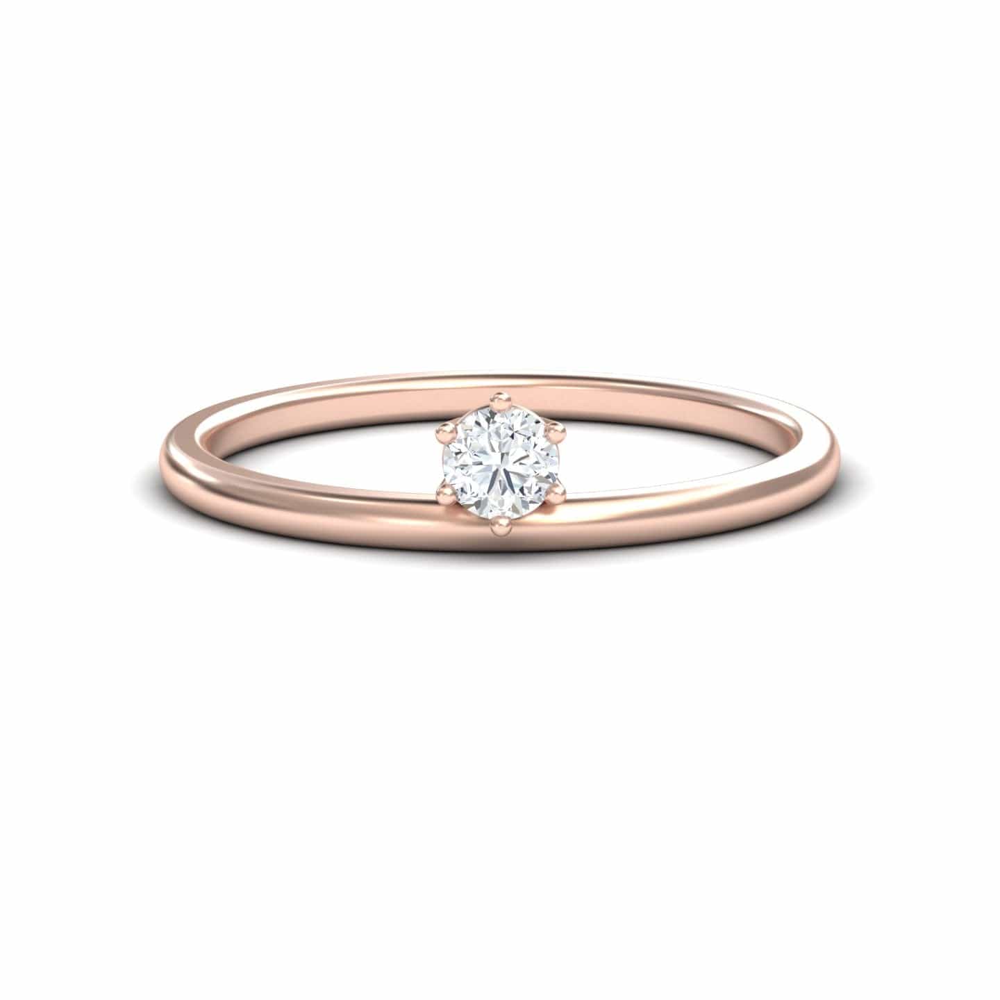 Diamond Solitaire Petite Ring - Faria