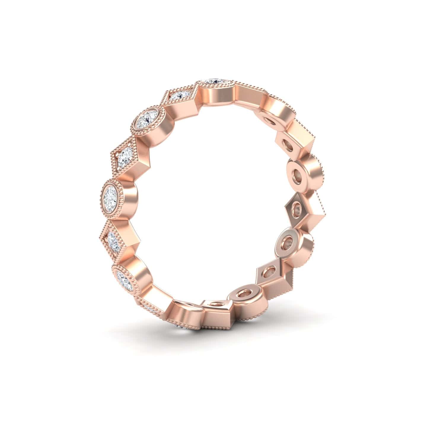 Diamond Geometric Eternity Band - Hetal