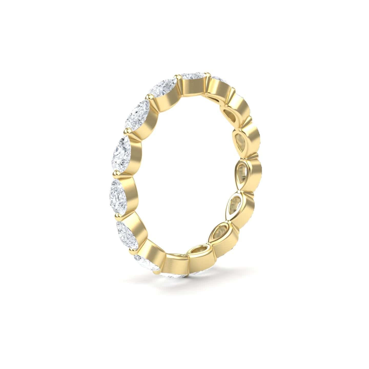 White Diamond Stackable Eternity Band - Kalyani