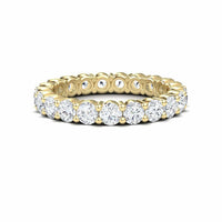 White Diamond Prong-Set Eternity Band - Mahira