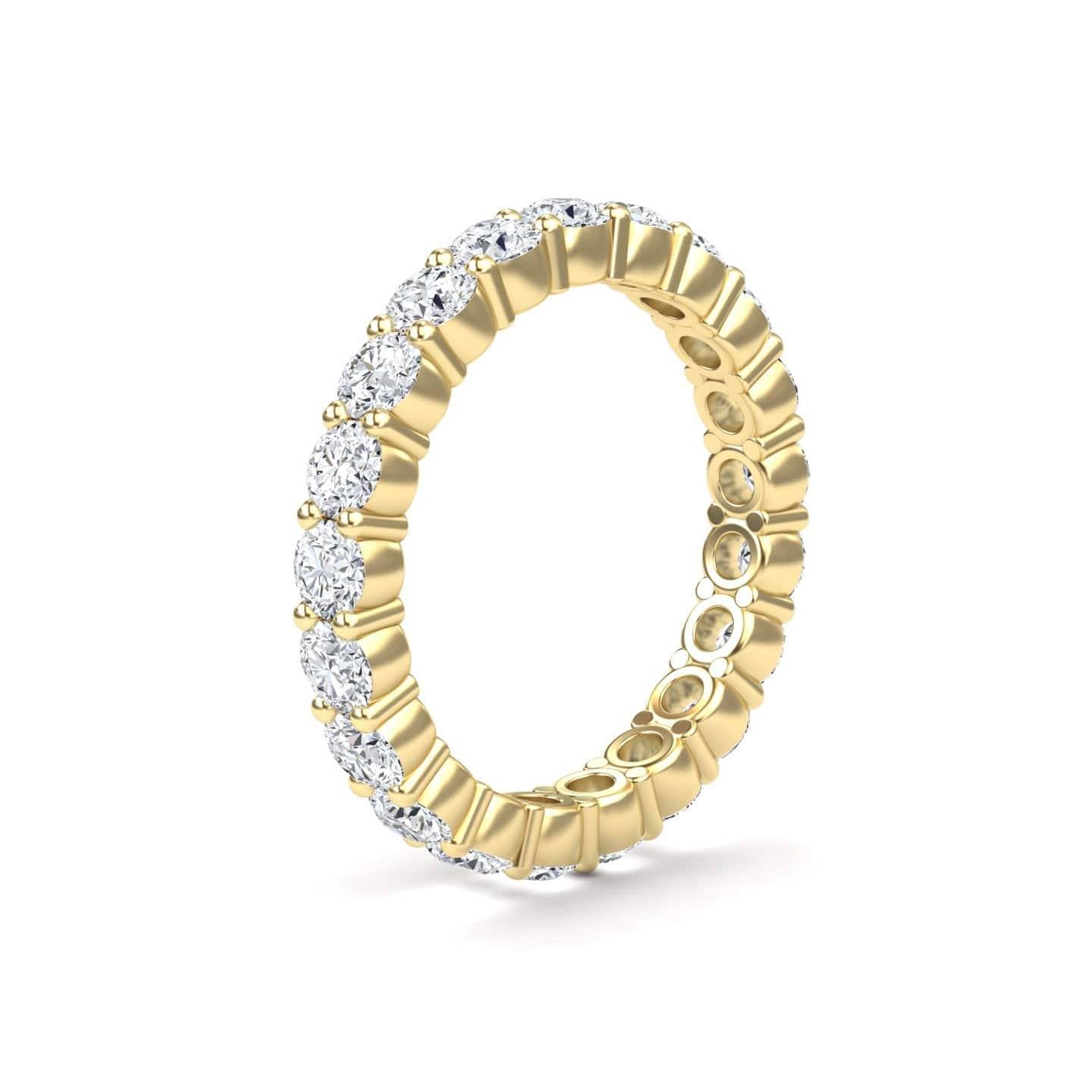 White Diamond Prong-Set Eternity Band - Mahira