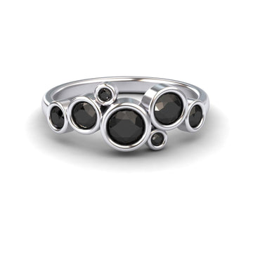 Black Diamond Bubble Ring - Carmen