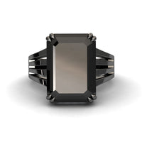 Black & White Diamond Fashion Solitaire Ring - Tasmia