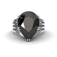 Black & White Diamond Regal Ring - Anna
