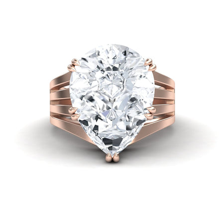 Rock Crystal Quartz & Diamond Regal Ring - Anna