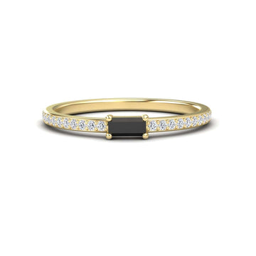 Black & White Diamond Pave Ring - Dia