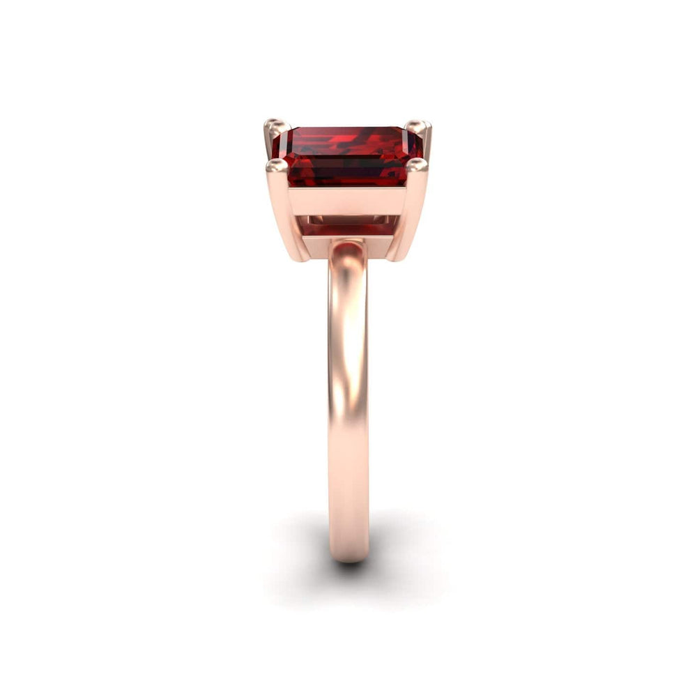 Lab Grown Ruby & Moissanite Toi et Moi Cocktail Ring - Ellen