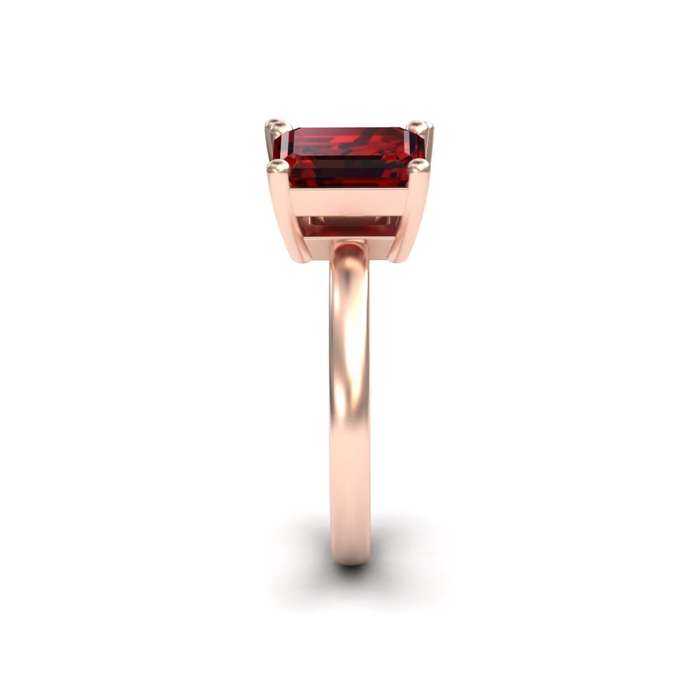 Lab Grown Ruby & Moissanite Toi et Moi Cocktail Ring  - Ellen