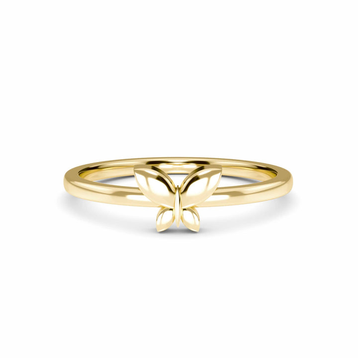 Minimalist Gold Butterfly Ring - Asmita