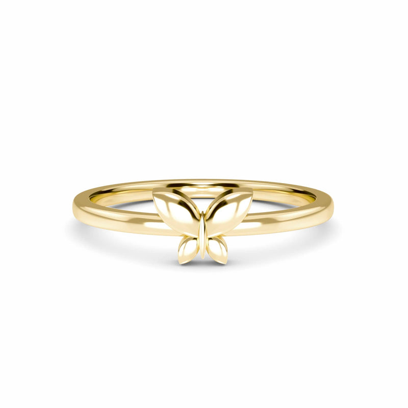 Minimalist Gold Butterfly Ring - Asmita