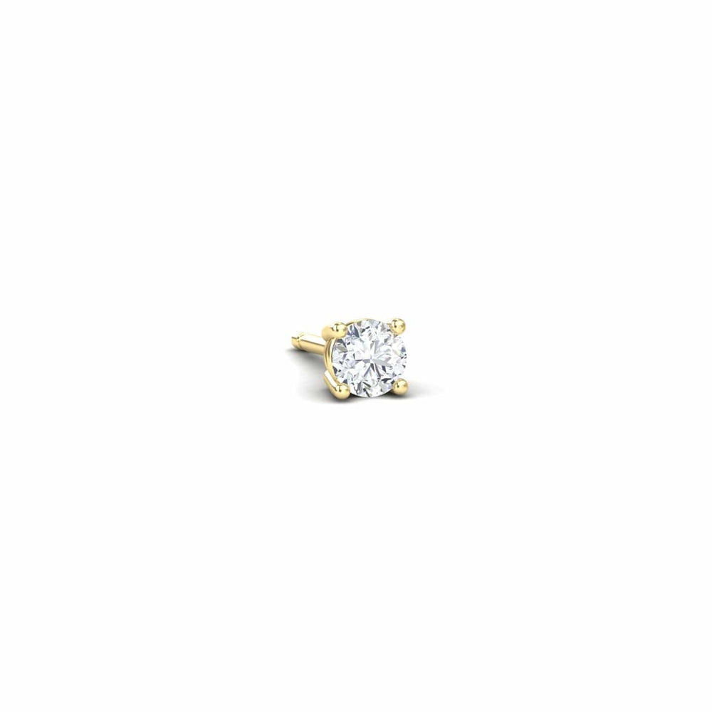 Natural Diamond Earrings - Four Prong - Krisha