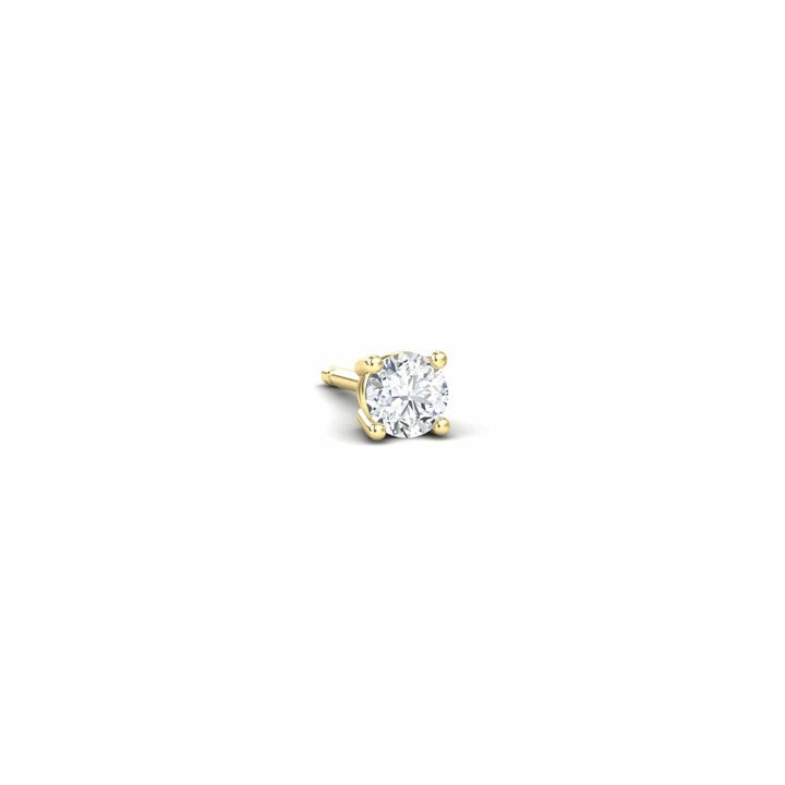 Natural Diamond Earrings - Four Prong - Krisha