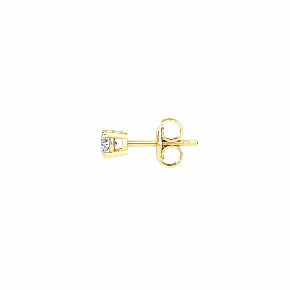 Natural Diamond Earrings - Four Prong - Krisha