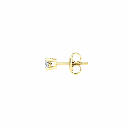 Natural Diamond Earrings - Four Prong - Krisha