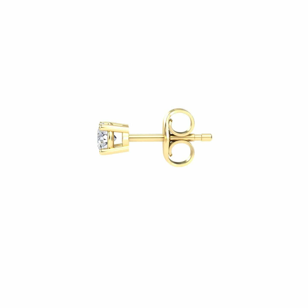 Natural Diamond Earrings - Four Prong - Krisha