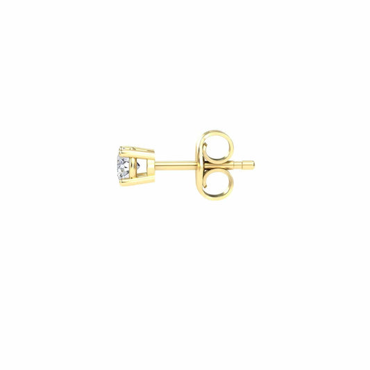 Natural Diamond Earrings - Four Prong - Krisha