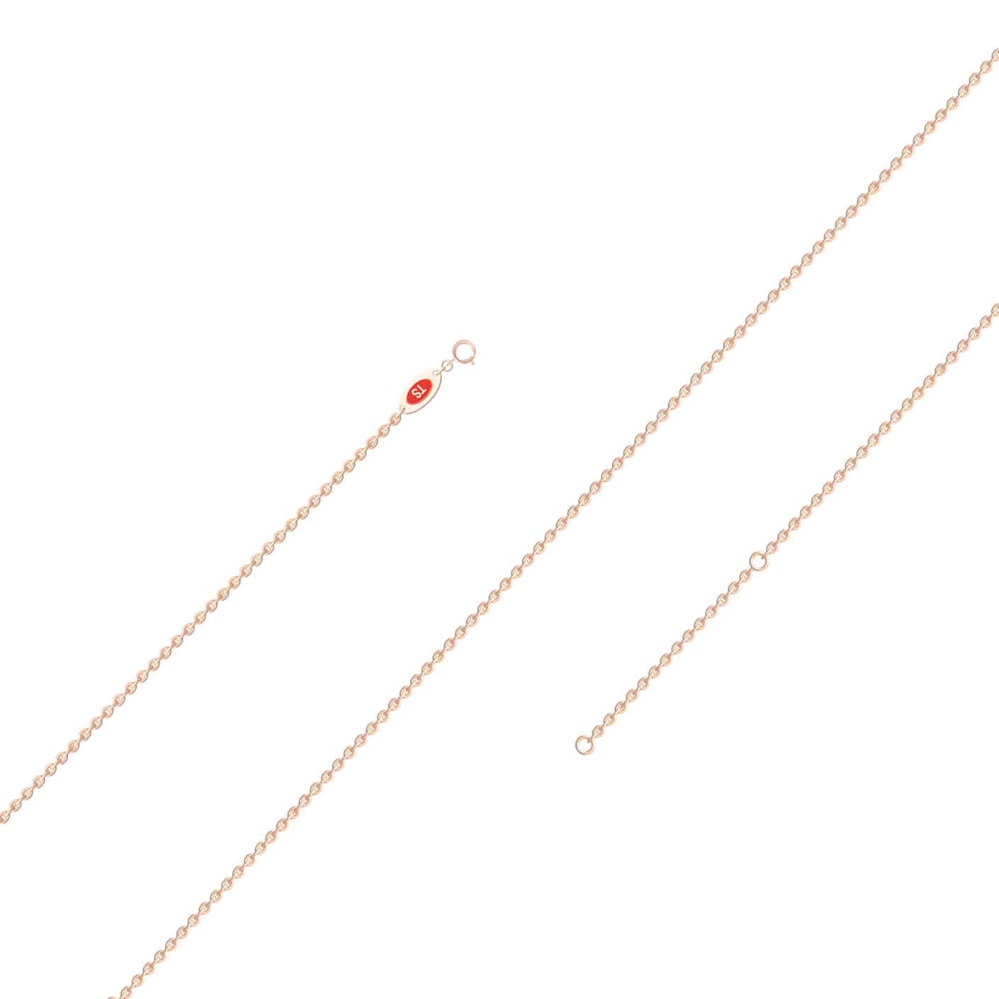 P Initial Dripping Diamond Pendant Necklace - Peng