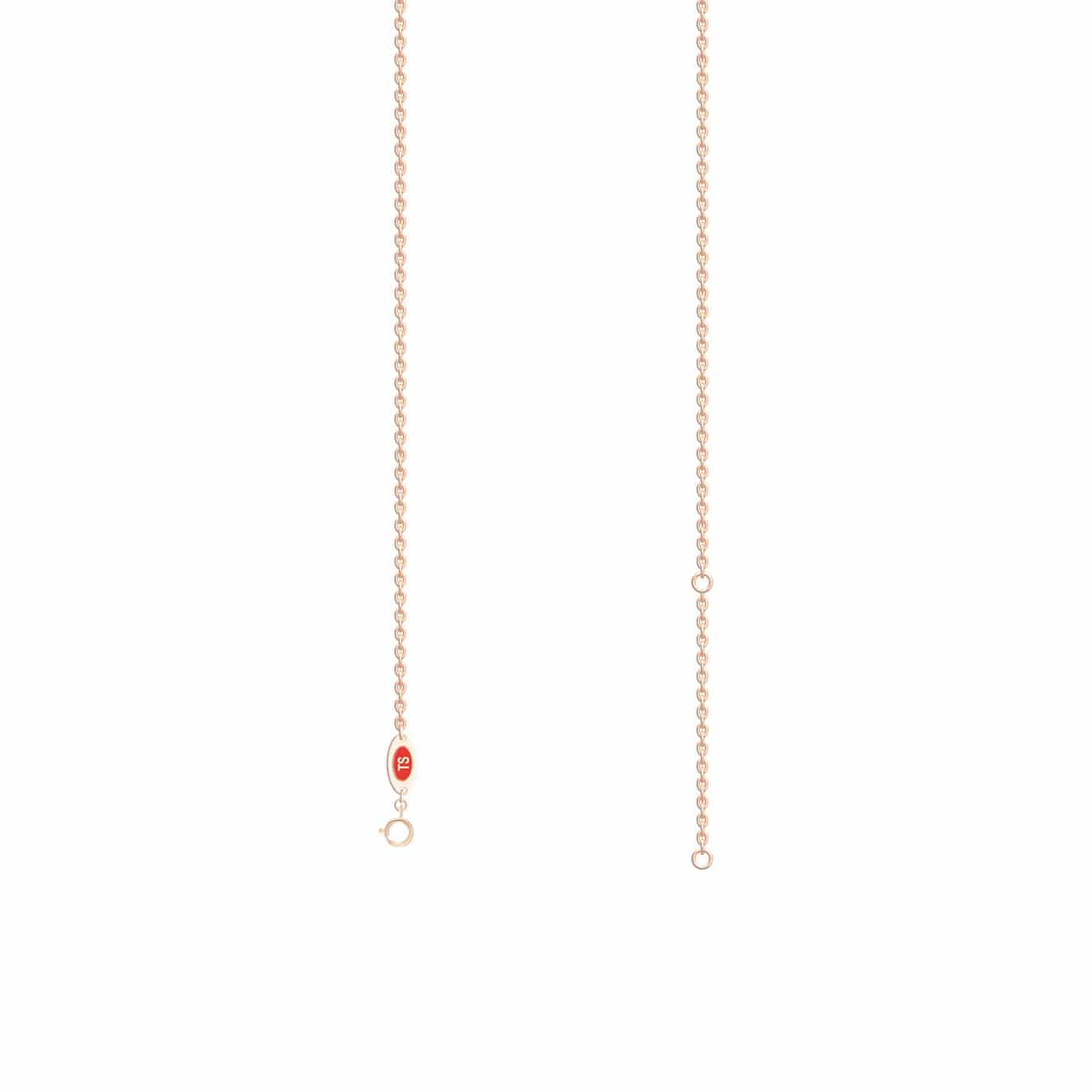 P Initial Dripping Diamond Pendant Necklace - Peng