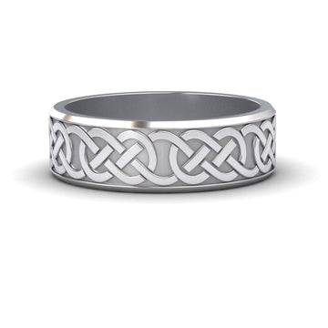 Men’s Celtic Knot Wedding Band - Anika