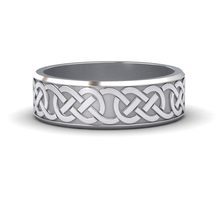 Men’s Celtic Knot Wedding Band - Anika