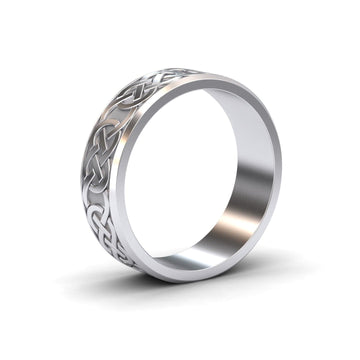 Men’s Celtic Knot Wedding Band - Anika