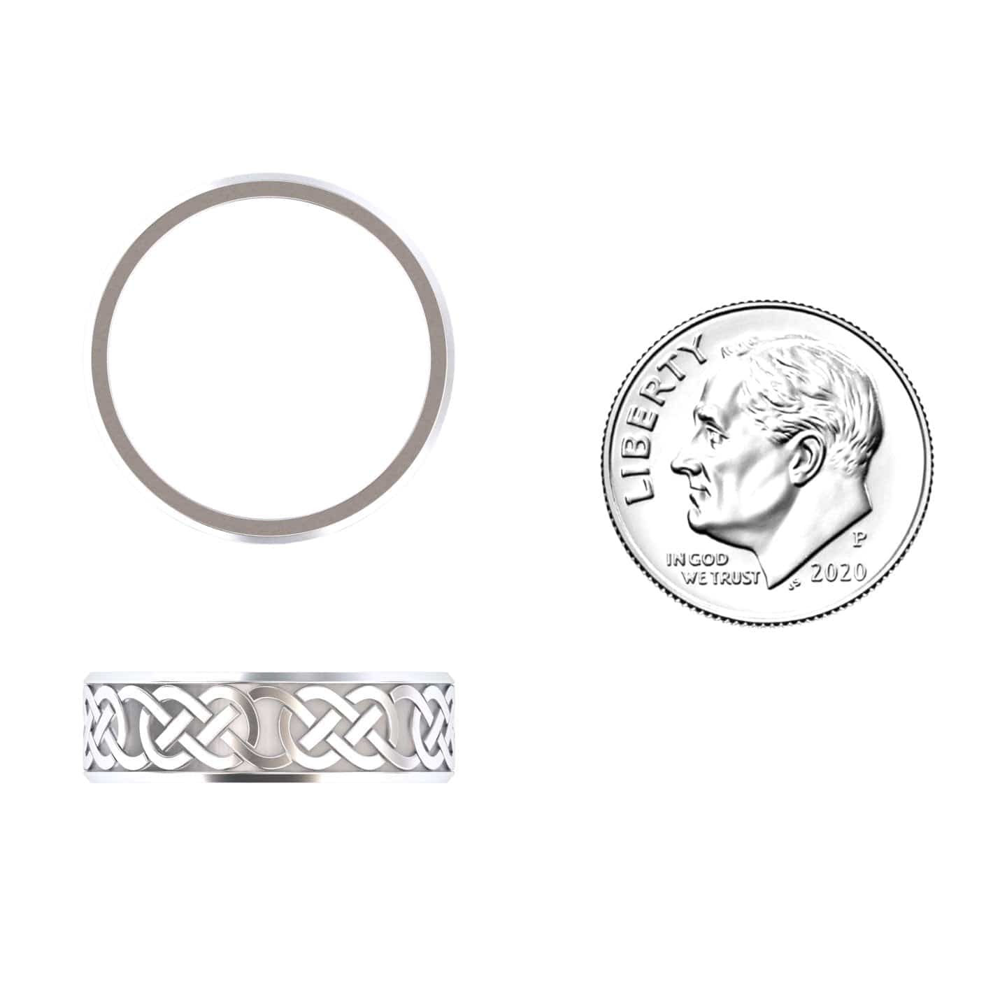 Men’s Celtic Knot Wedding Band - Anika