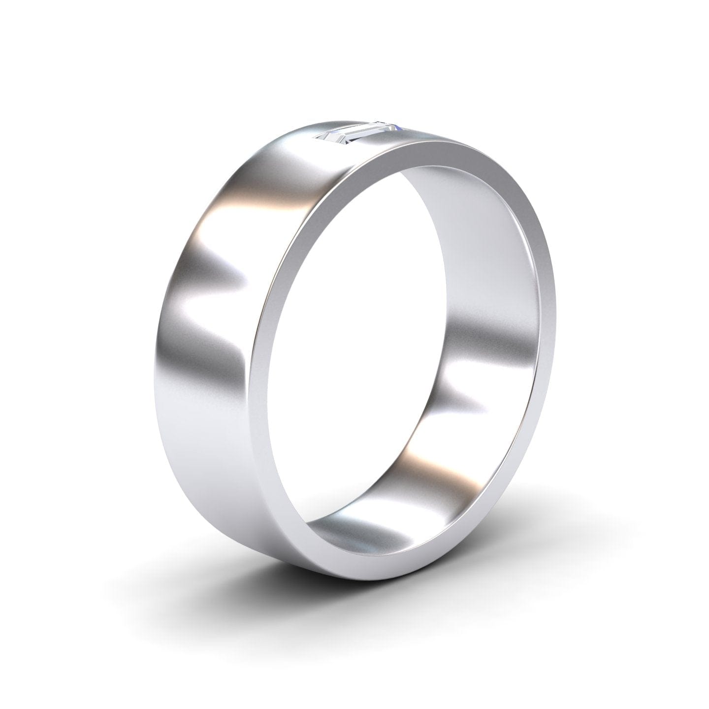 Diamond Solitaire Men’s Band Ring - Nayana