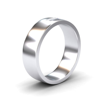 Diamond Solitaire Men’s Band Ring - Nayana