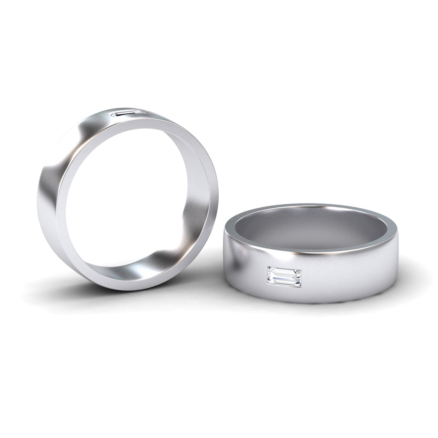 Diamond Solitaire Men’s Band Ring - Nayana